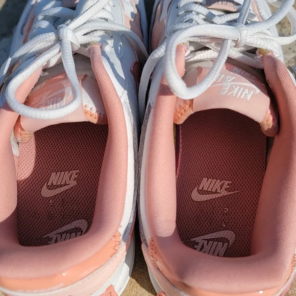 Nike Womens Air Force 1 Shadow In Washed Coral Size 8 - Picture 10 of 13